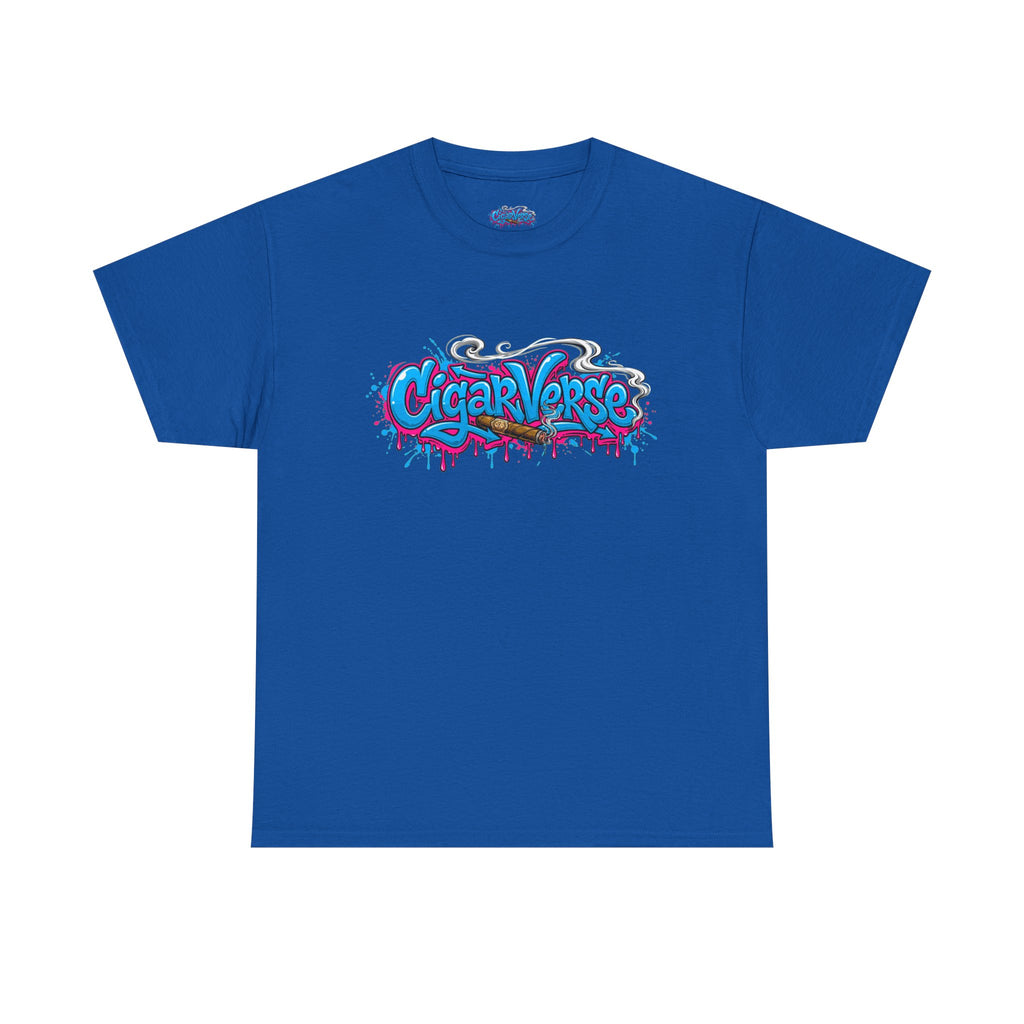 CigarVerse Graffiti Logo Tee — Retro Streetwear Logo T-Shirt