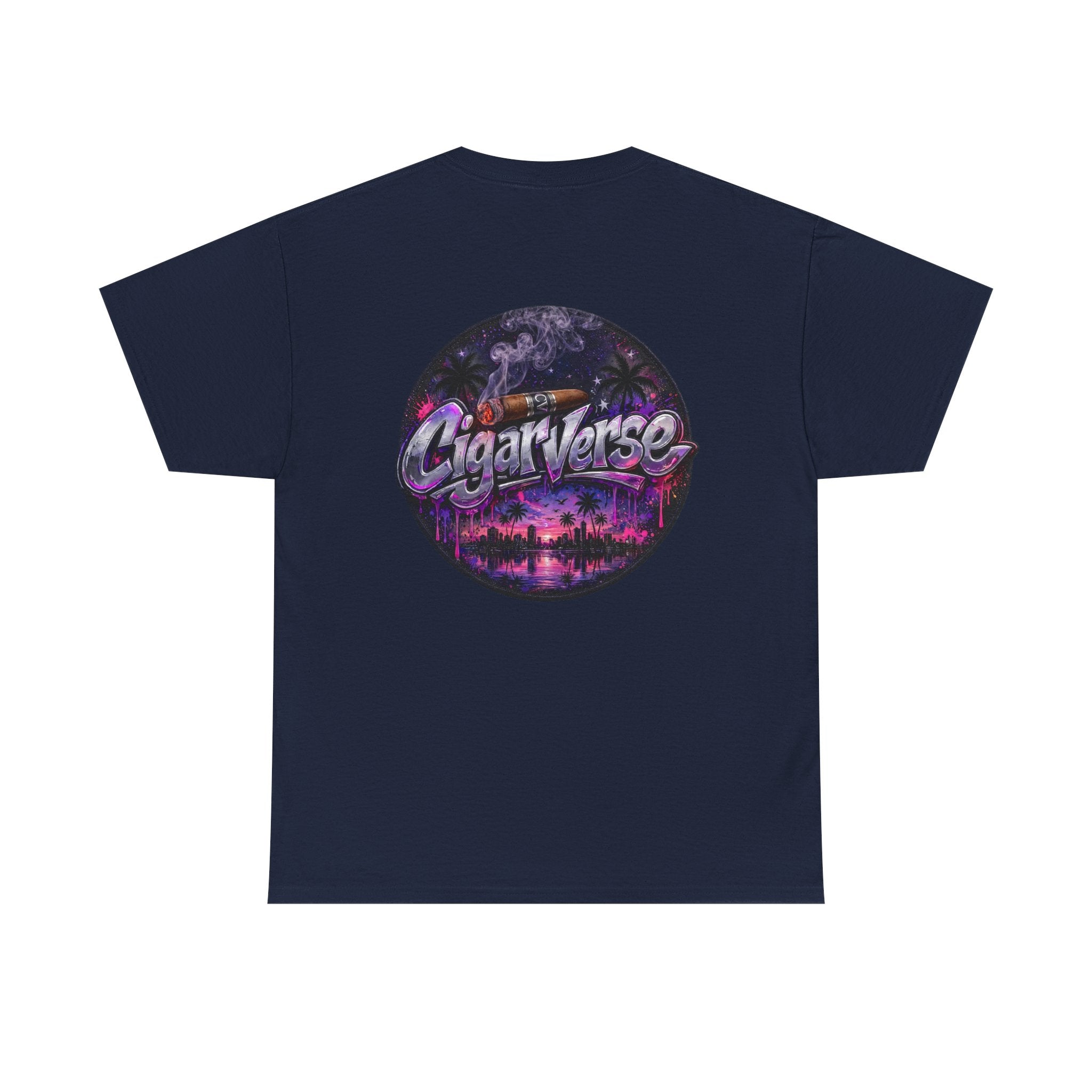 CigarVerse Retro Palm Sunset Tee