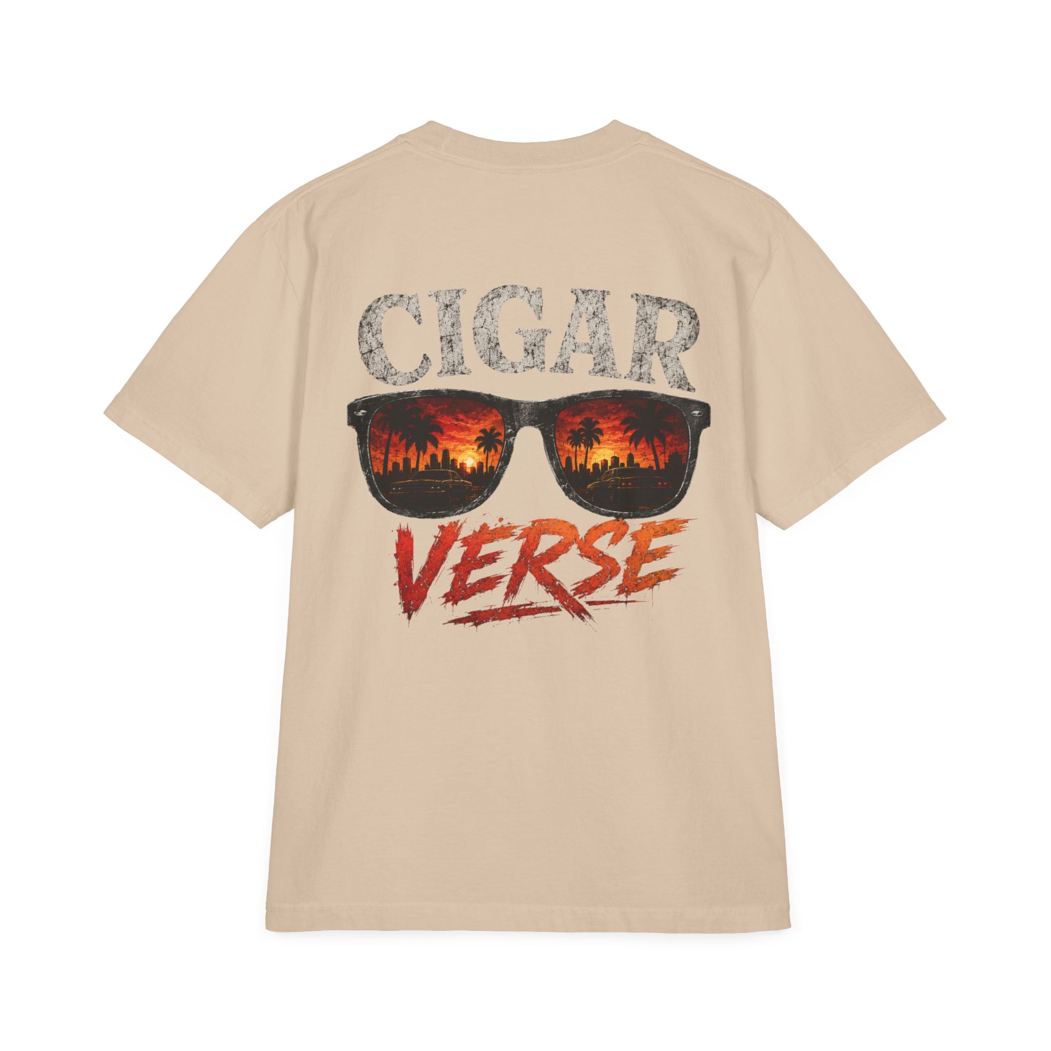 Oversized Premium Max Heavyweight Cigar Verse Graphic T-Shirt