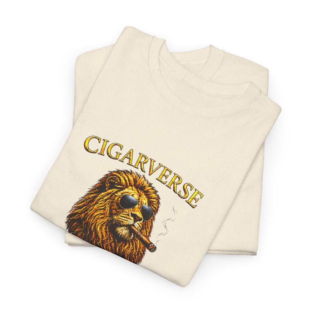Cigarverse Unisex Lion T‑Shirt — Vintage Smoking Lion Graphic Tee
