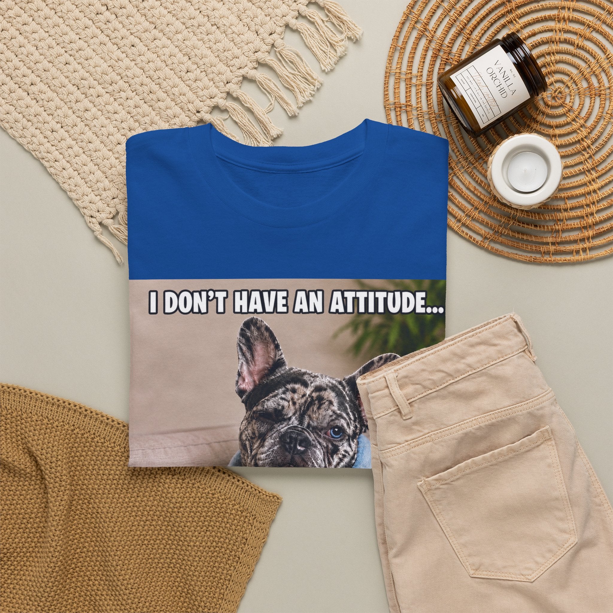Frenchie Graphic Tee — Cute French Bulldog Design