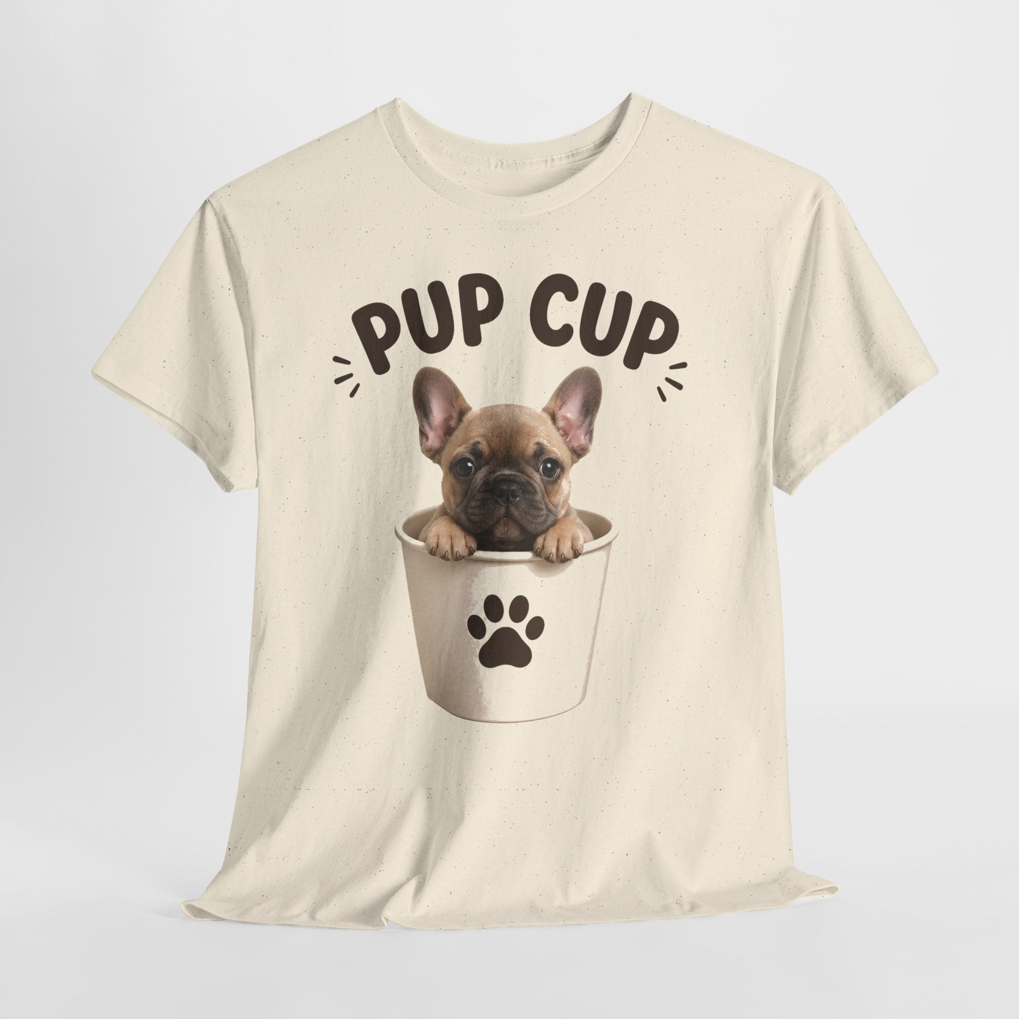 Pup Cup T‑Shirt — Cute French Bulldog Puppy Tee