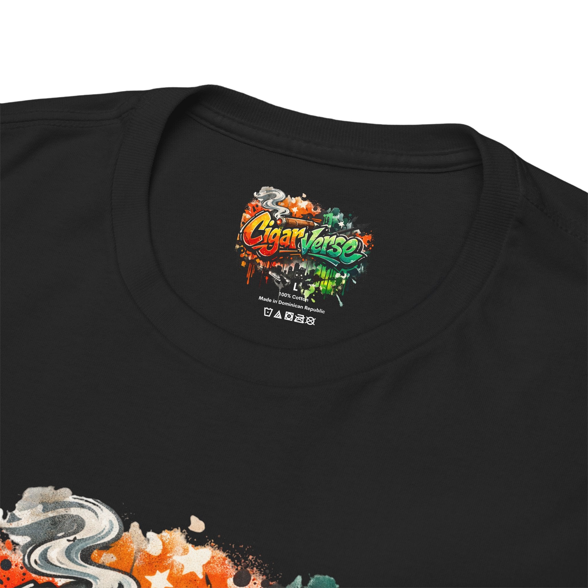 CigarVerse Graffiti Tee - Colorful Art Logo T-Shirt