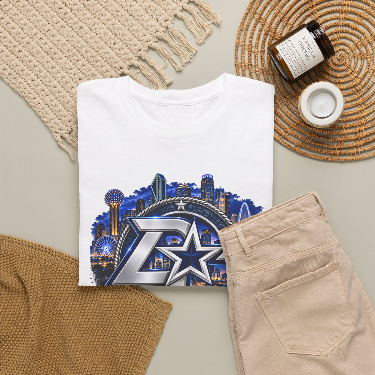 Dallas Skyline Logo T-Shirt – Dallas City Graphic Tee