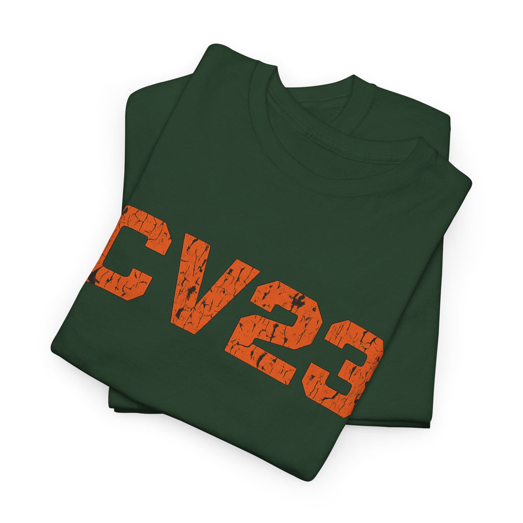 CV23 Distressed Graphic Tee — Military-Inspired Vintage Logo T-Shirt