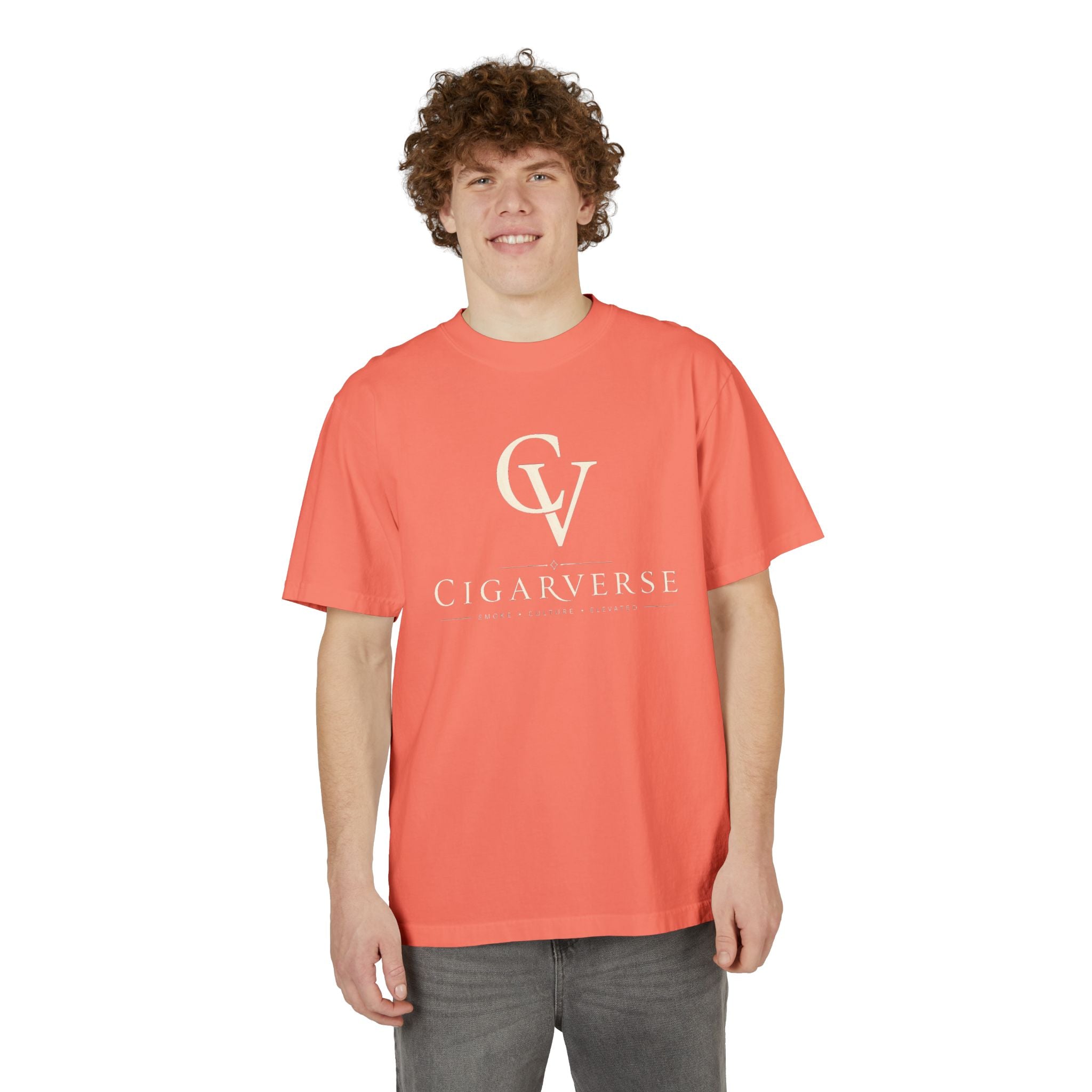 Premium Heavyweight “Cream Logo” Cigarverse T-Shirt