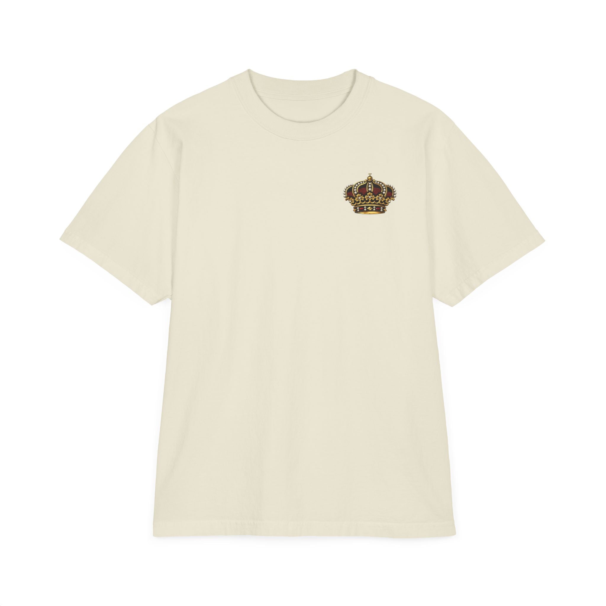 Oversized Premium Max Heavyweight CigarVerse Crown T-Shirt — Vintage Luxury Logo Tee for Cigar Enthusiasts