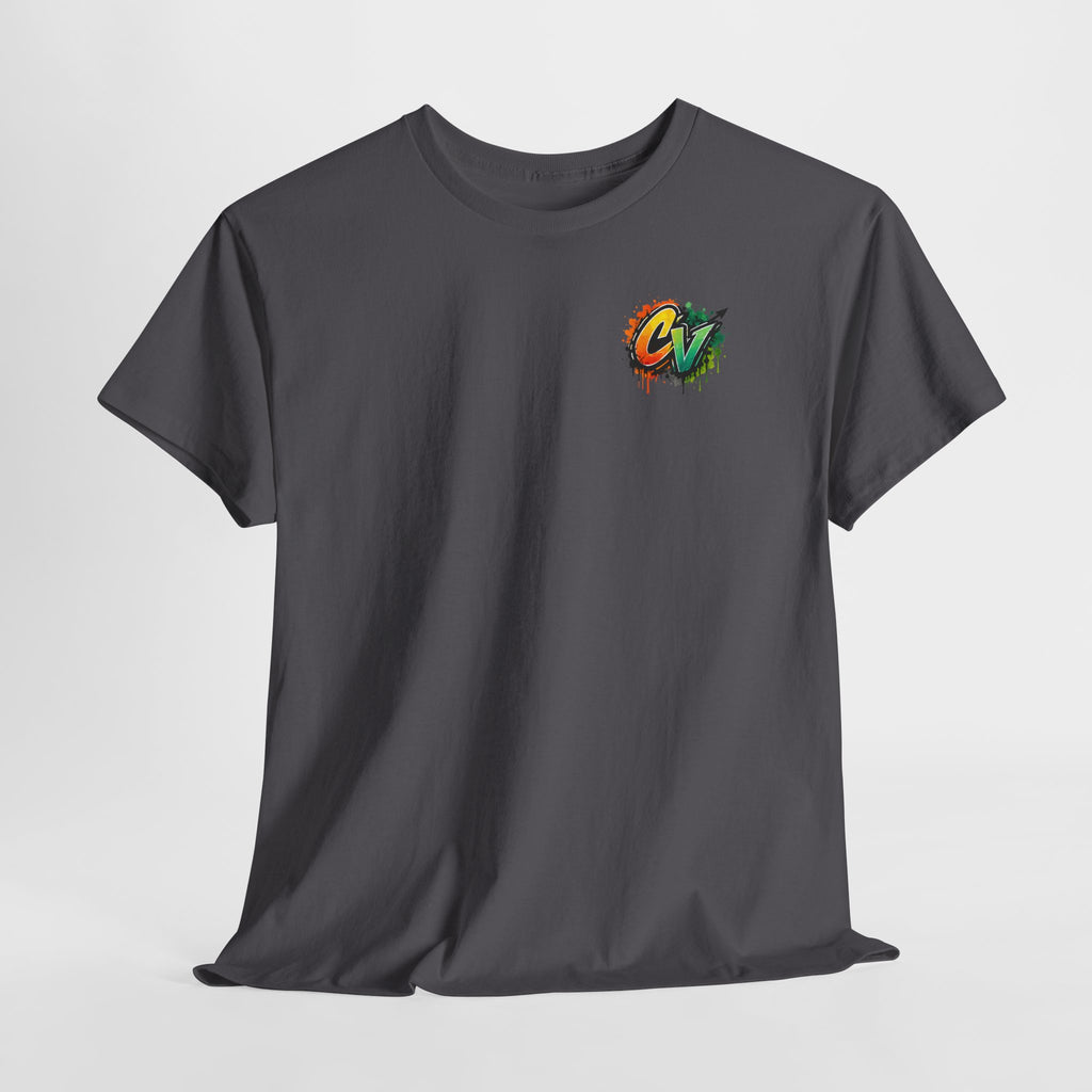 Graphic Tee — 'CigarVerse' Colorful Graffiti Logo T-Shirt