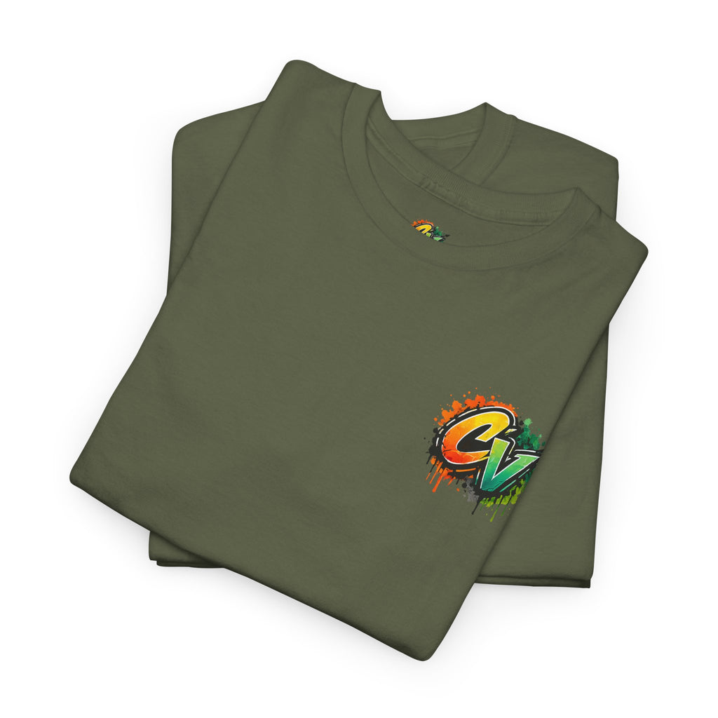 Graphic Tee — 'CigarVerse' Colorful Graffiti Logo T-Shirt