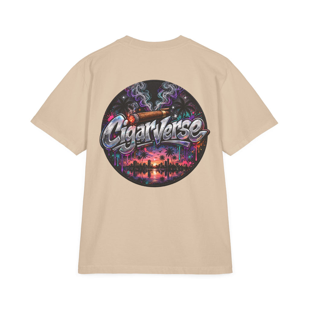 Oversized Premium CigarVerse Graphic T-Shirt — Sunset Cigar Lounge Tee