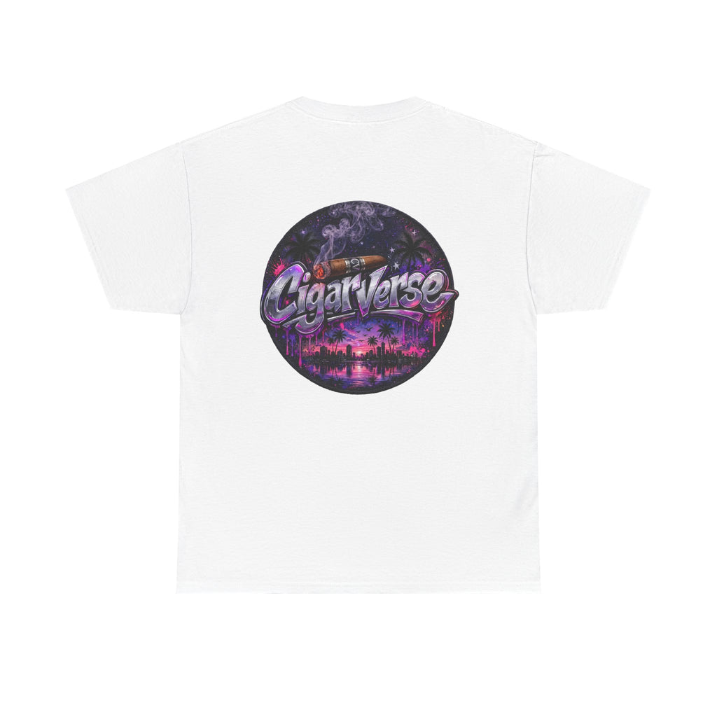 CigarVerse Retro Palm Sunset Tee