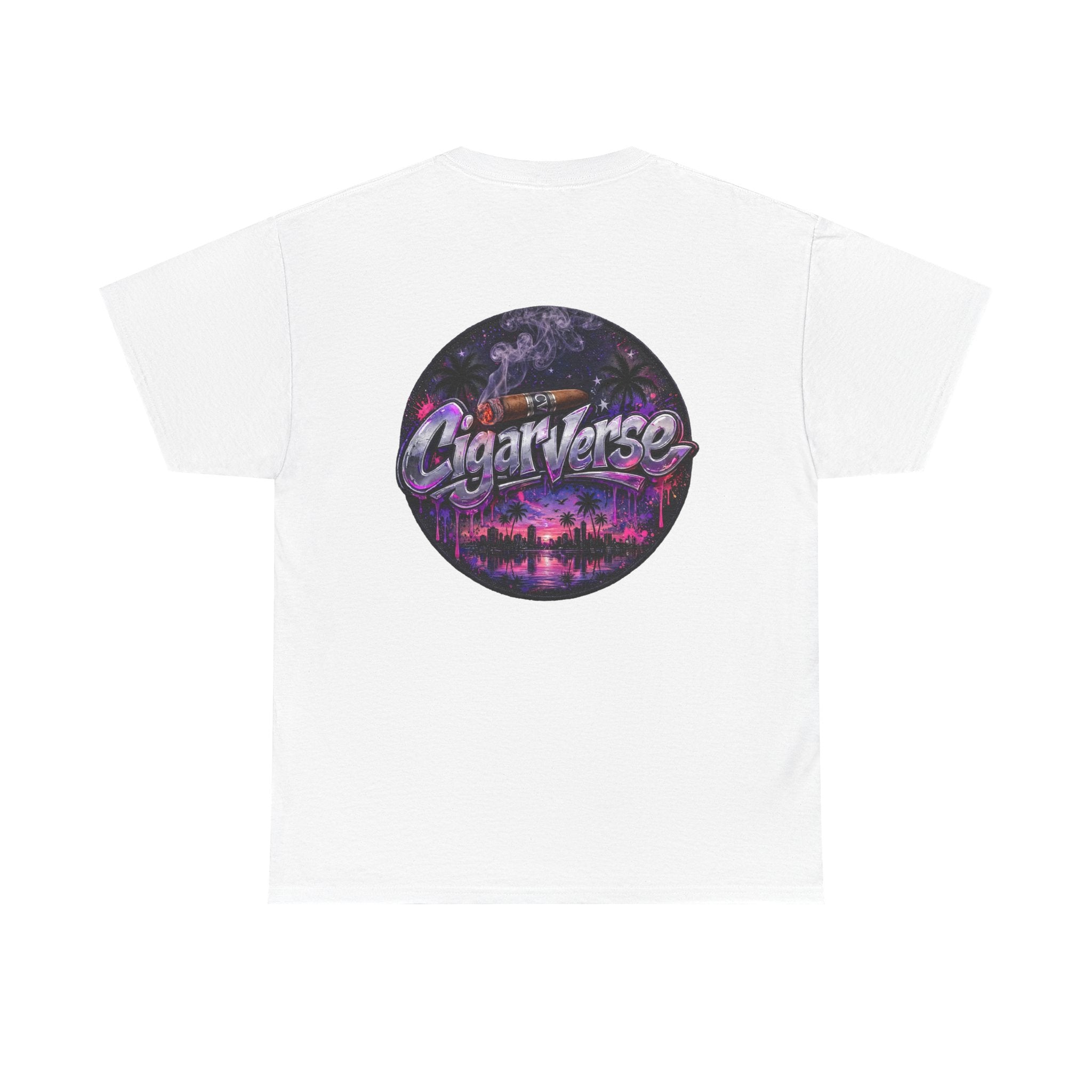CigarVerse Retro Palm Sunset Tee