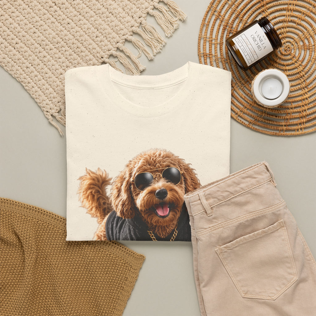 Cute Doodle Dog Photo T-Shirt — Playful Puppy Portrait Tee