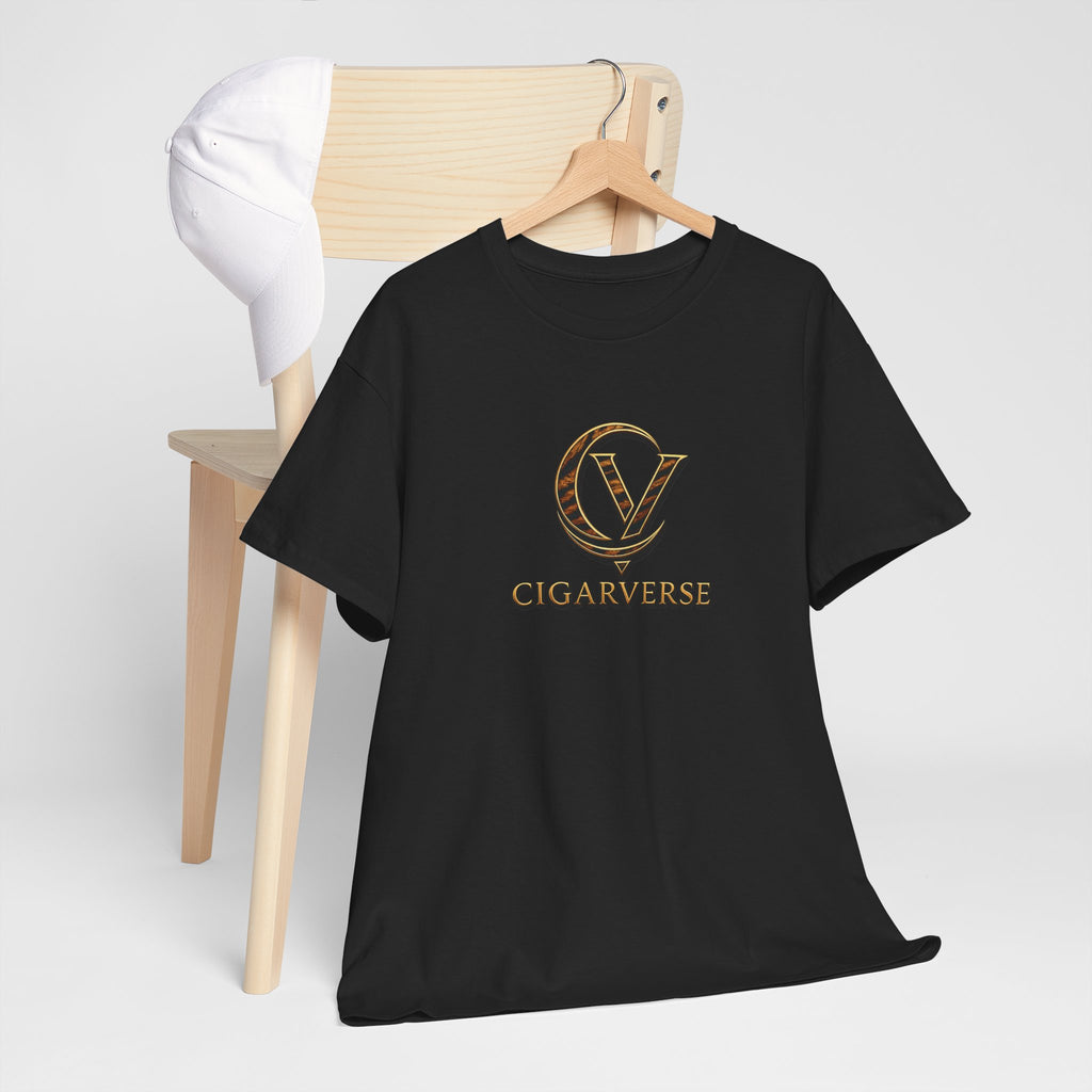 Cigarverse Tiger Stripe Logo Tee – Men's Black Graphic T-Shirt