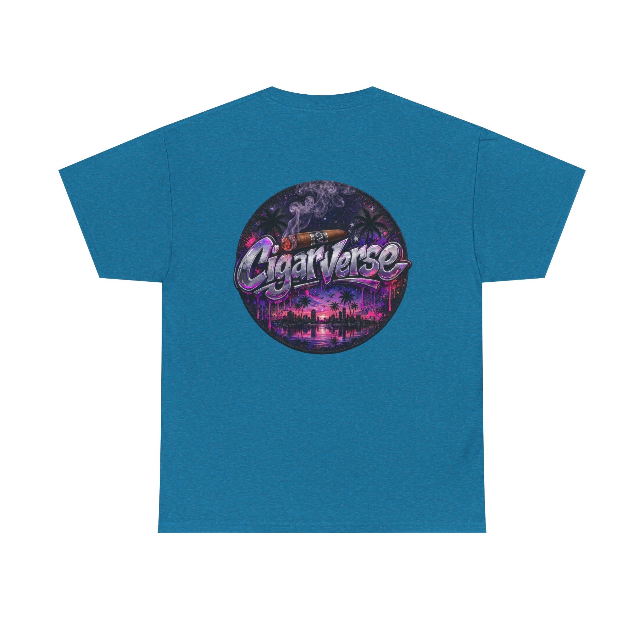 CigarVerse Retro Palm Sunset Tee