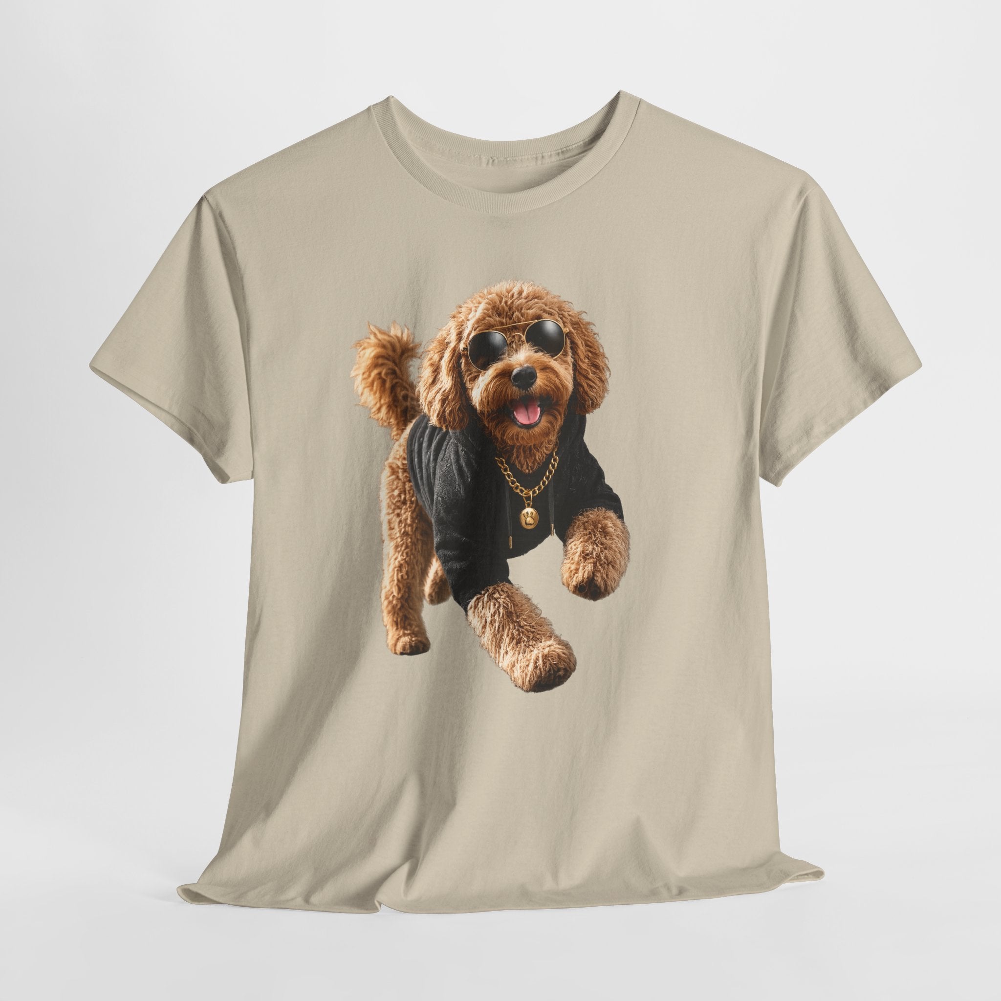 Cute Doodle Dog Photo T-Shirt — Playful Puppy Portrait Tee