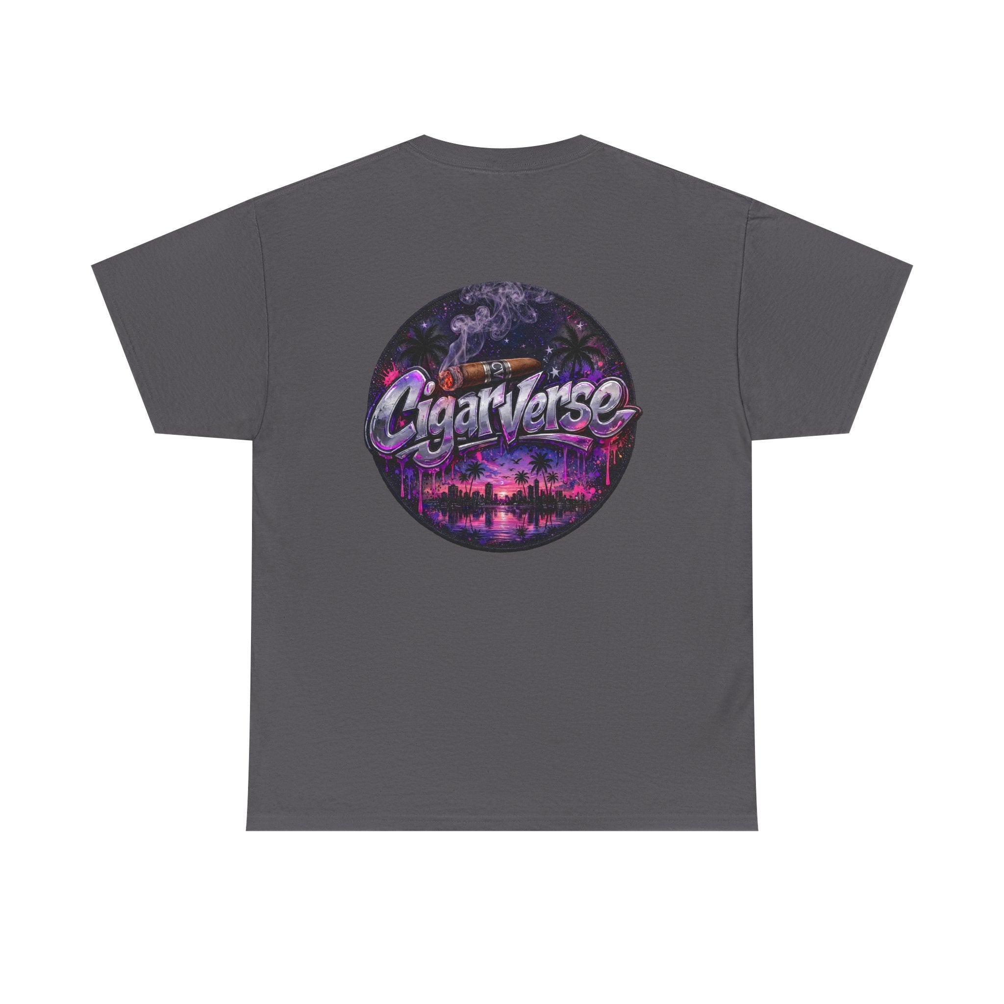 CigarVerse Retro Palm Sunset Tee