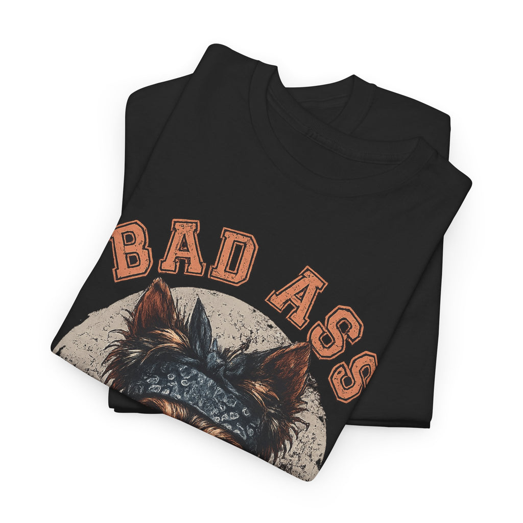 Bad Ass Yorkie Dad T-Shirt — Funny Yorkie Owner Tee