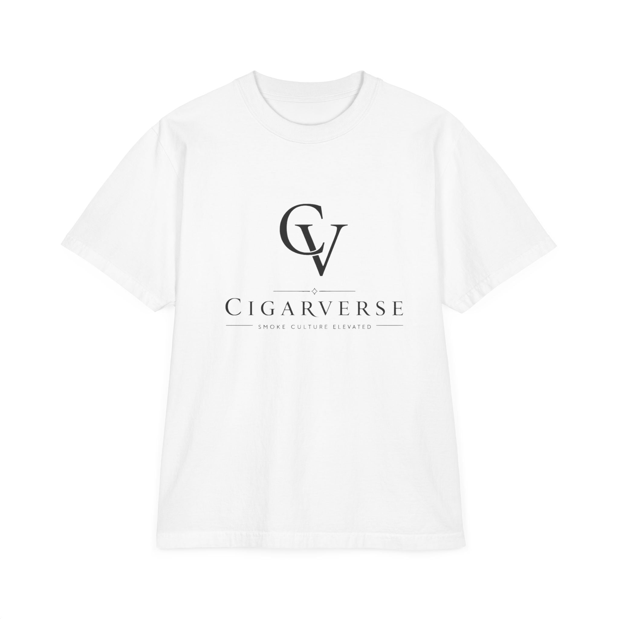 Premium Heavyweight CigarVerse Logo T-Shirt — Clean Minimalist Cigar Lifestyle Tee