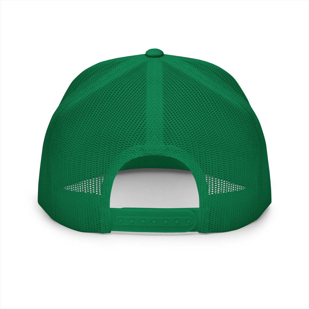 Retro Miami Trucker Cap — "Cigar Verse" Neon Palm Logo