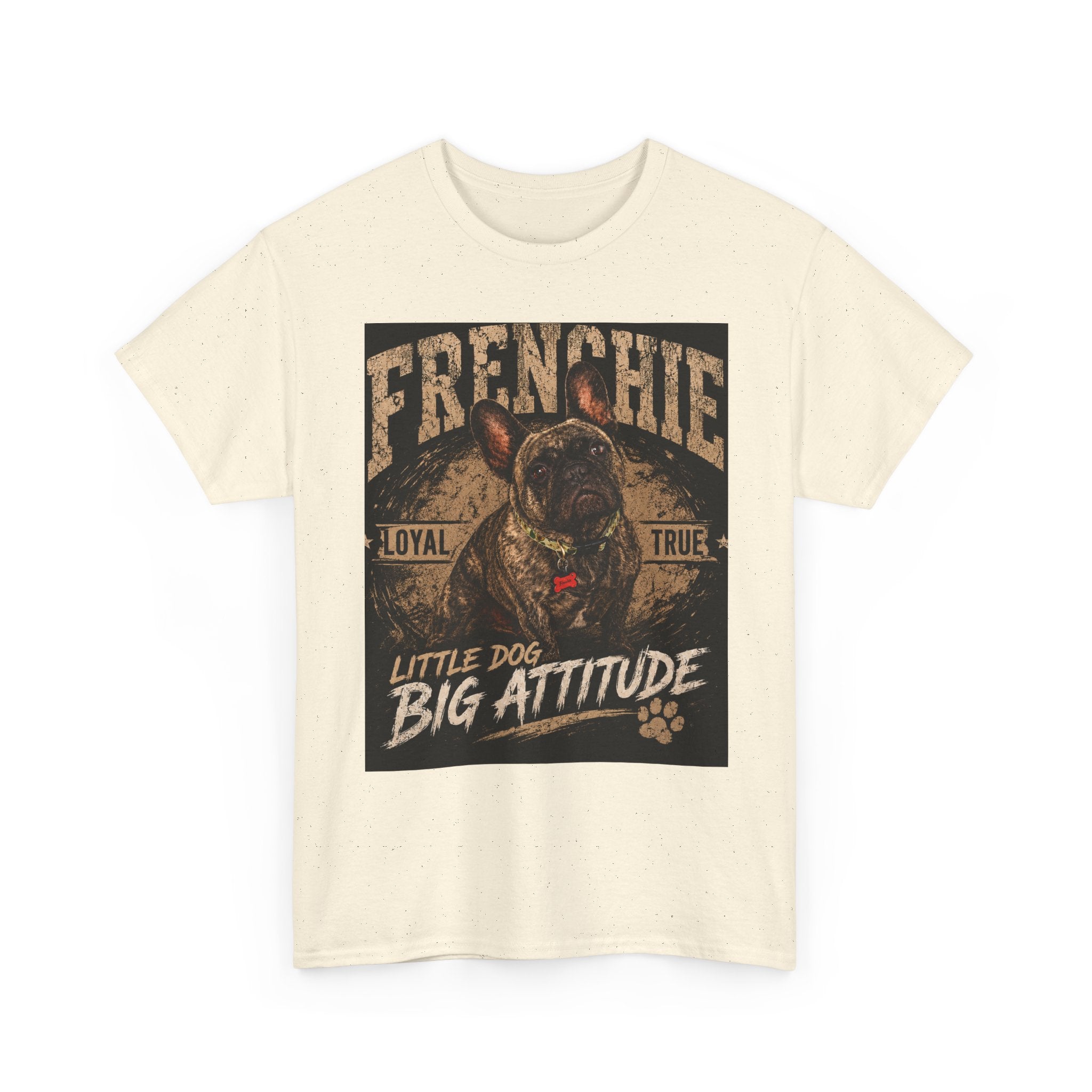 Frenchie Dog T-Shirt - “Little Dog Big Attitude” Retro Graphic Tee