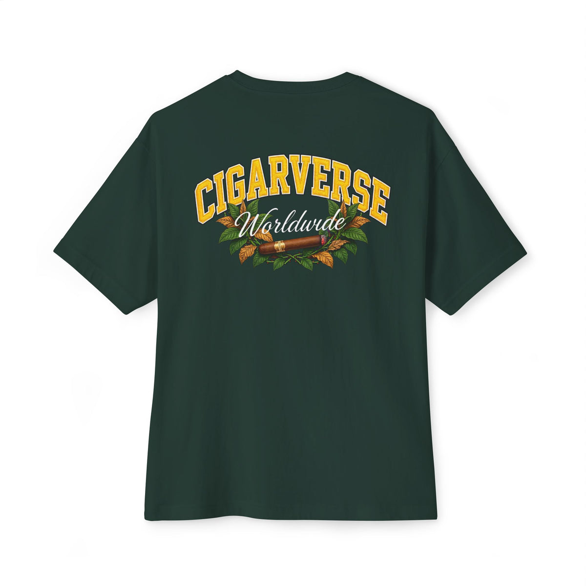 CIGARVERSE Logo Tee — Small Chest Emblem Boxy T‑Shirt