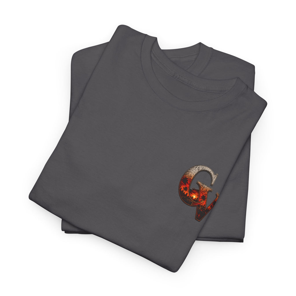 Cigar Verse Graphic Tee – Retro Sunglasses Sunset Pocket Logo
