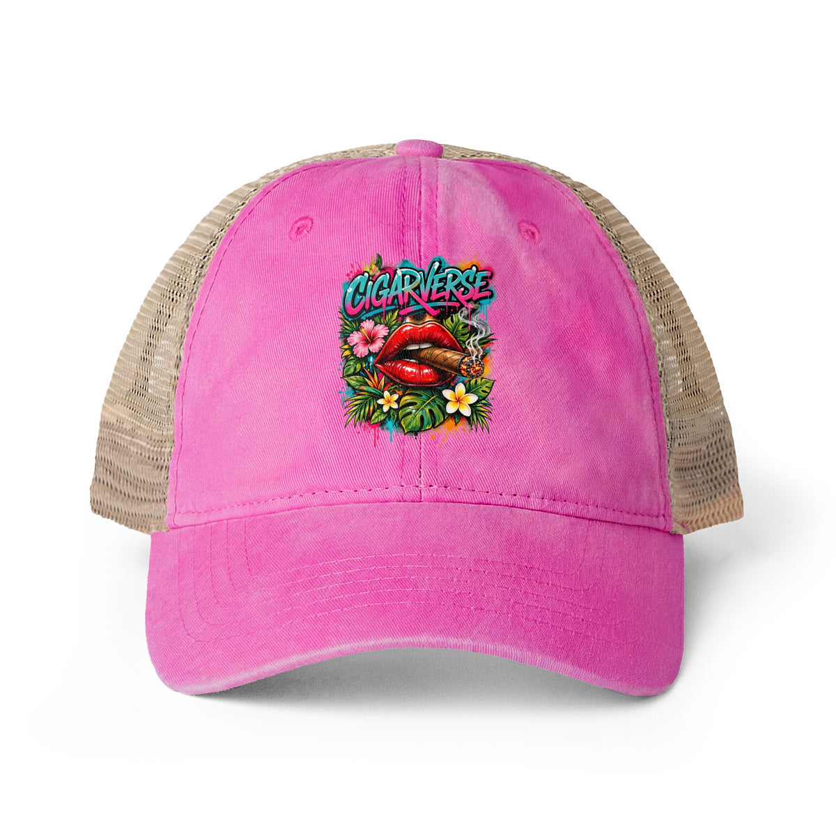 Women's Washed Mesh-Back Cap