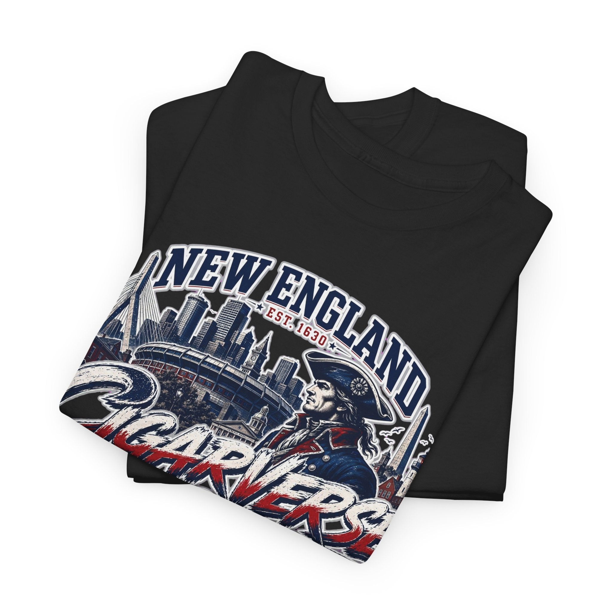 Unisex CIGARVERSE New England T-Shirt — 'NEW ENGLAND CIGARVERSE ' Skyline Graphic Tee