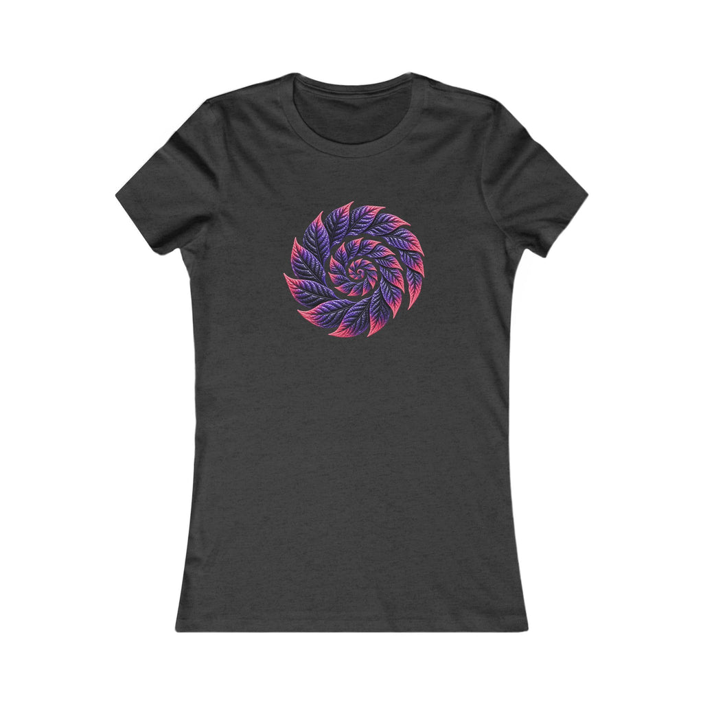Women's Tee — Pink & Purple Spiral Mandala Graphic