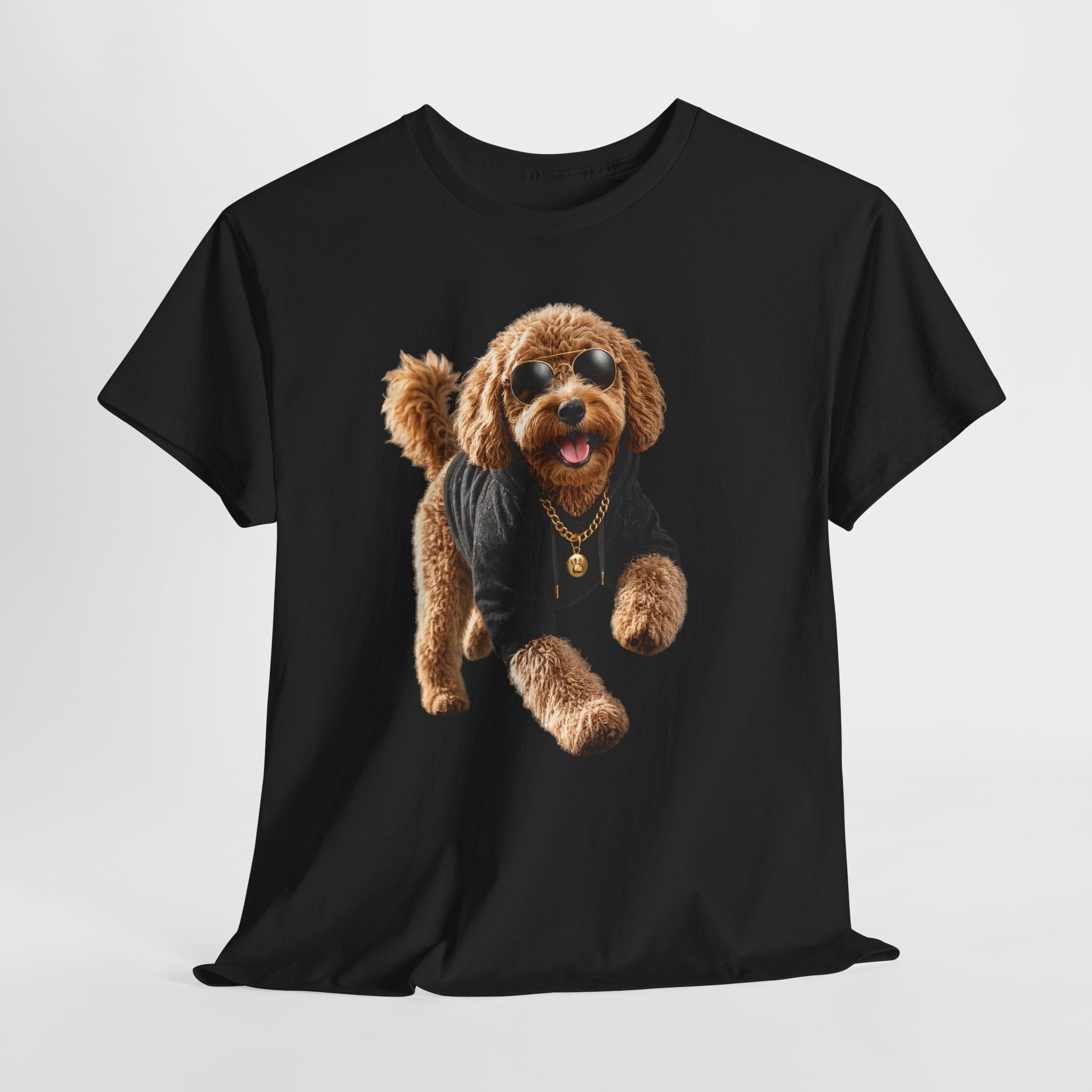 Cute Doodle Dog Photo T-Shirt — Playful Puppy Portrait Tee