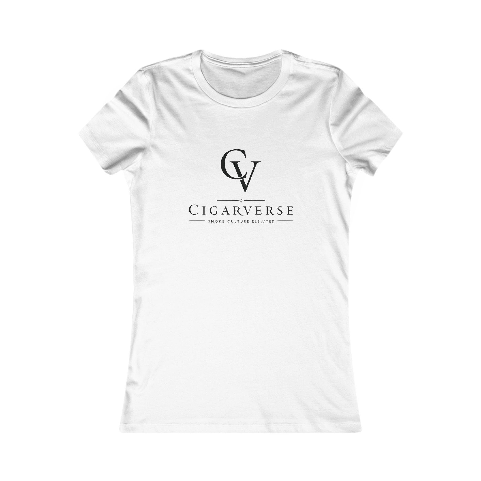 Cigarverse Women’s Black CV Logo Tee
