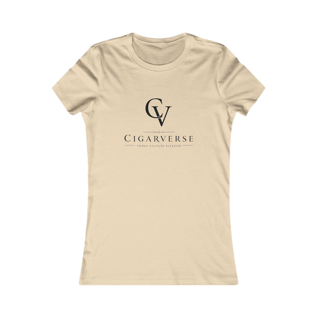 Cigarverse Women’s Black CV Logo Tee