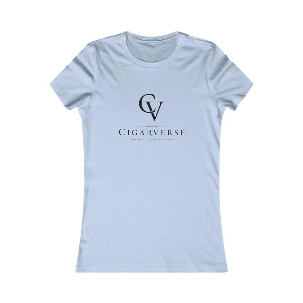 Cigarverse Women’s Black CV Logo Tee