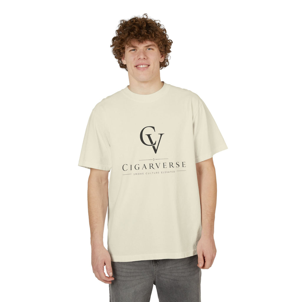 Premium Heavyweight CigarVerse Logo T-Shirt — Clean Minimalist Cigar Lifestyle Tee
