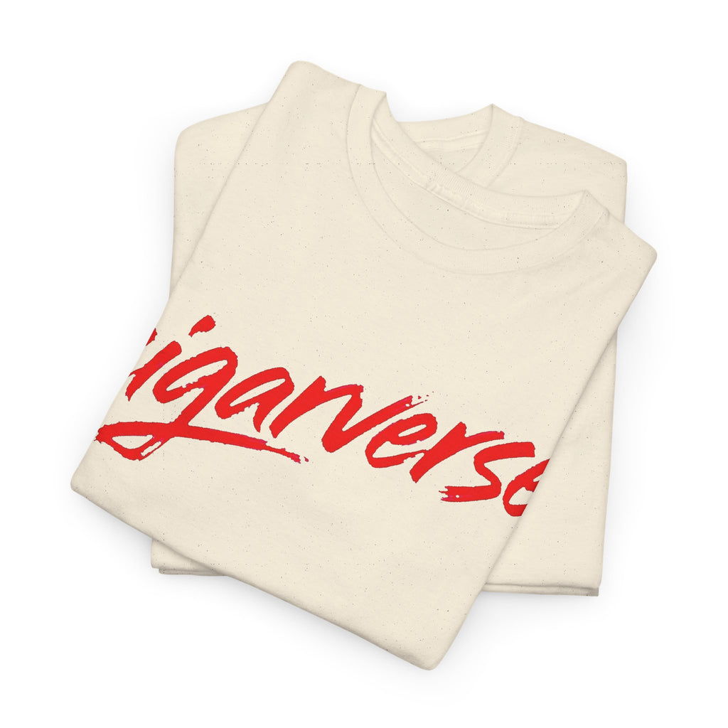 Cigarverse Tee — Retro Script Logo & Galloping Horse Back Print