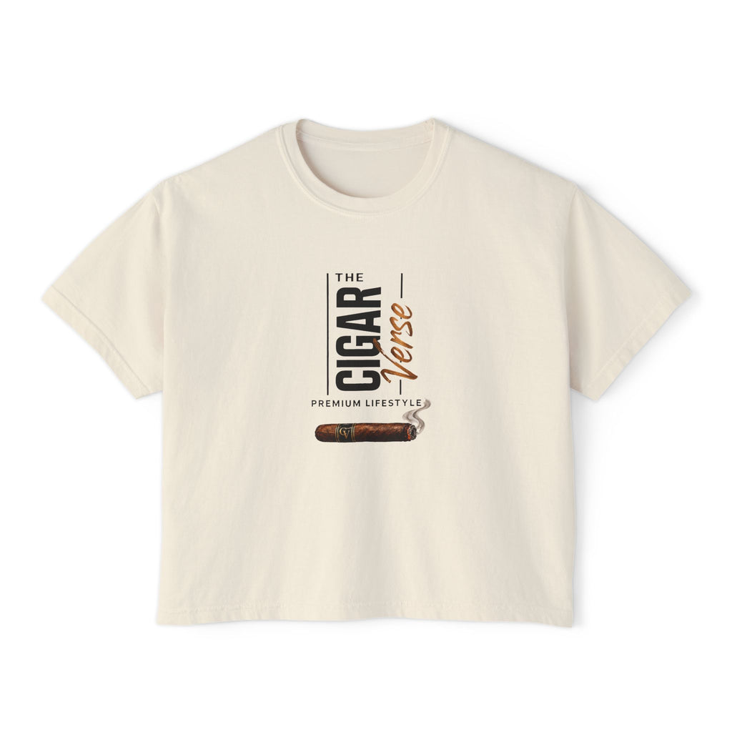 The Cigar Vintage Cigar Graphic Women's Boxy Tee