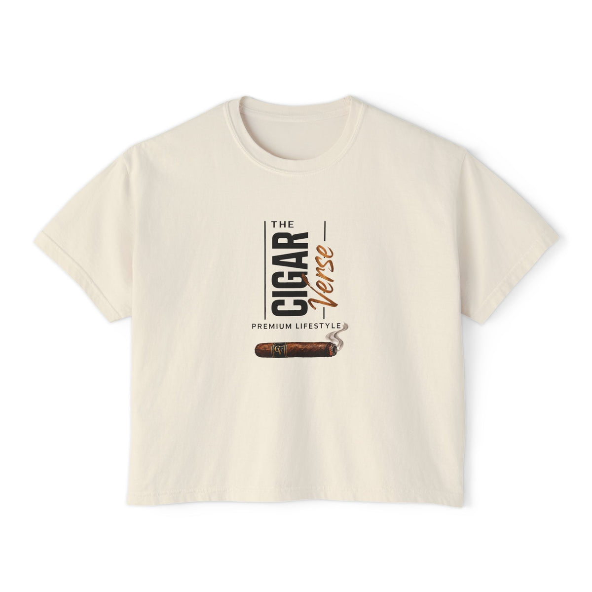 The Cigar Vintage Cigar Graphic Women's Boxy Tee
