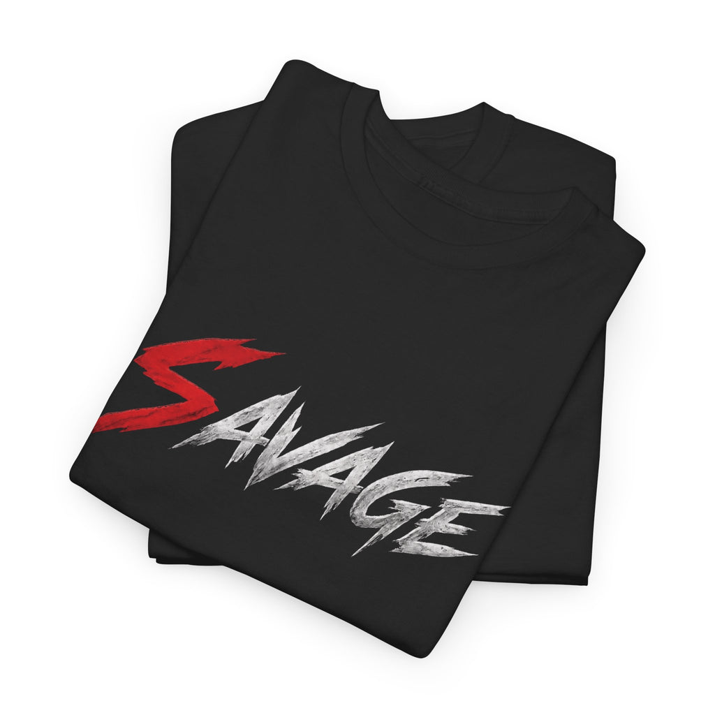 CIGARVERSE Savage Graphic Tee — Bold Red & White Streetwear T-Shirt