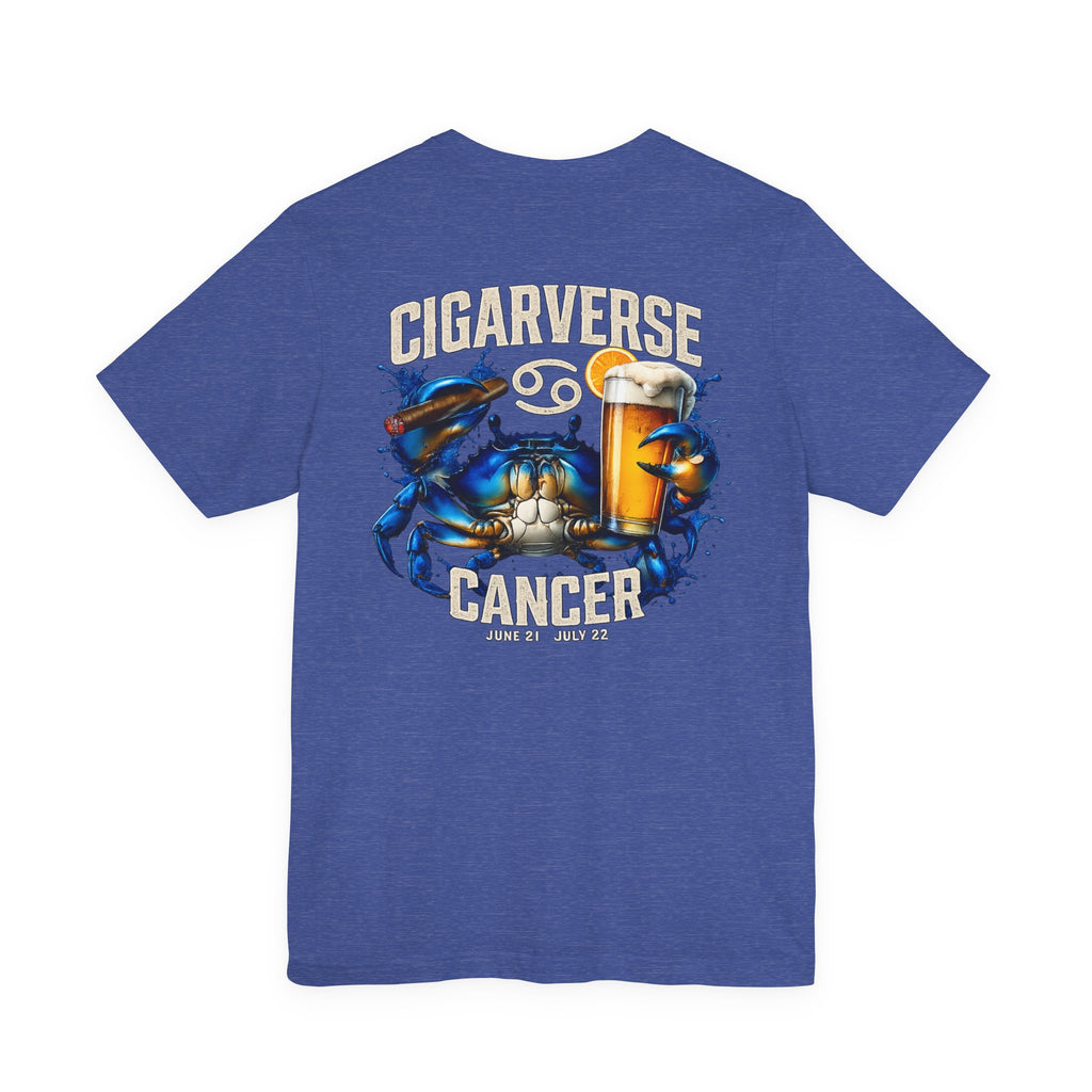 Cancer Zodiac Crab T-Shirt — "Cigarverse" Graphic Tee