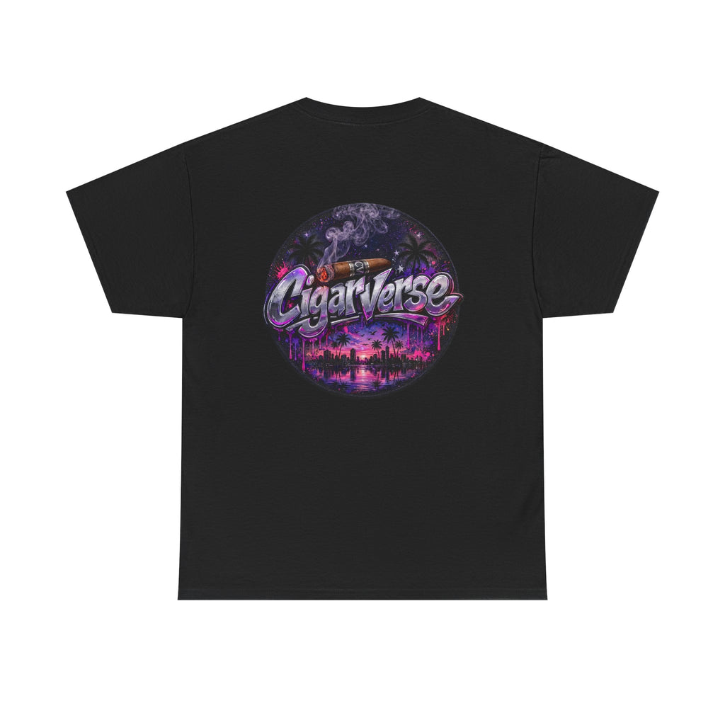 CigarVerse Retro Palm Sunset Tee