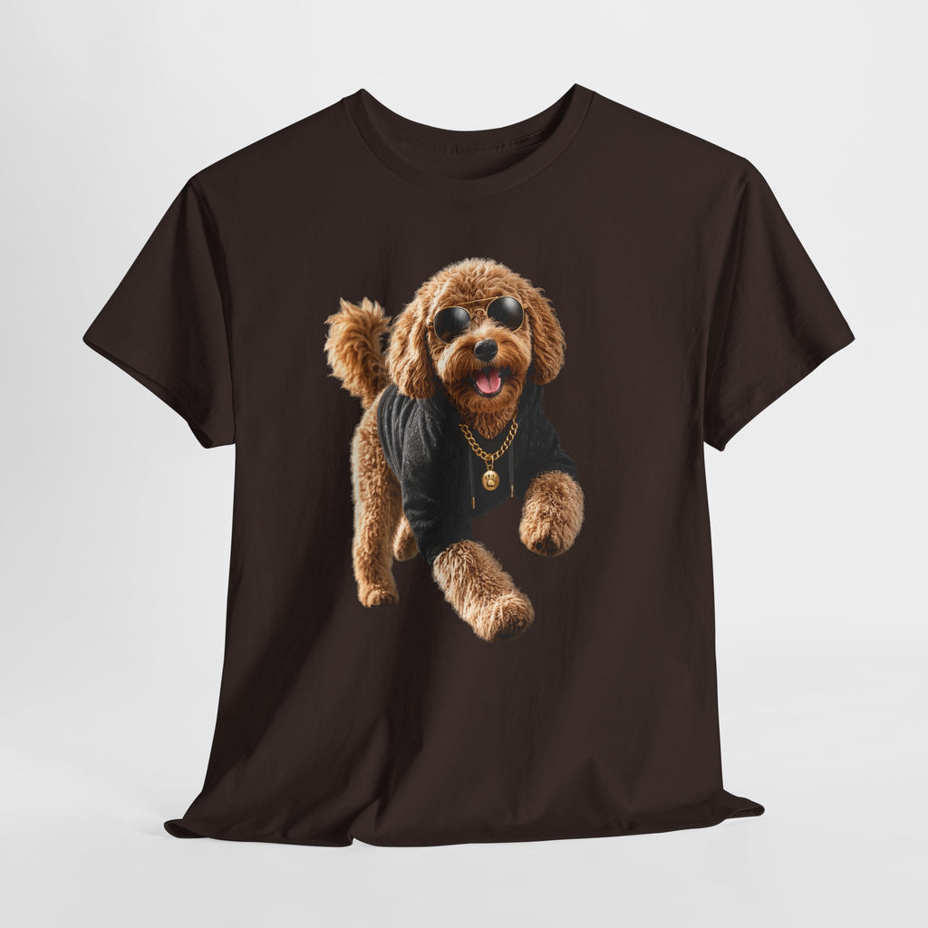 Cute Doodle Dog Photo T-Shirt — Playful Puppy Portrait Tee