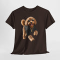 Cute Doodle Dog Photo T-Shirt — Playful Puppy Portrait Tee