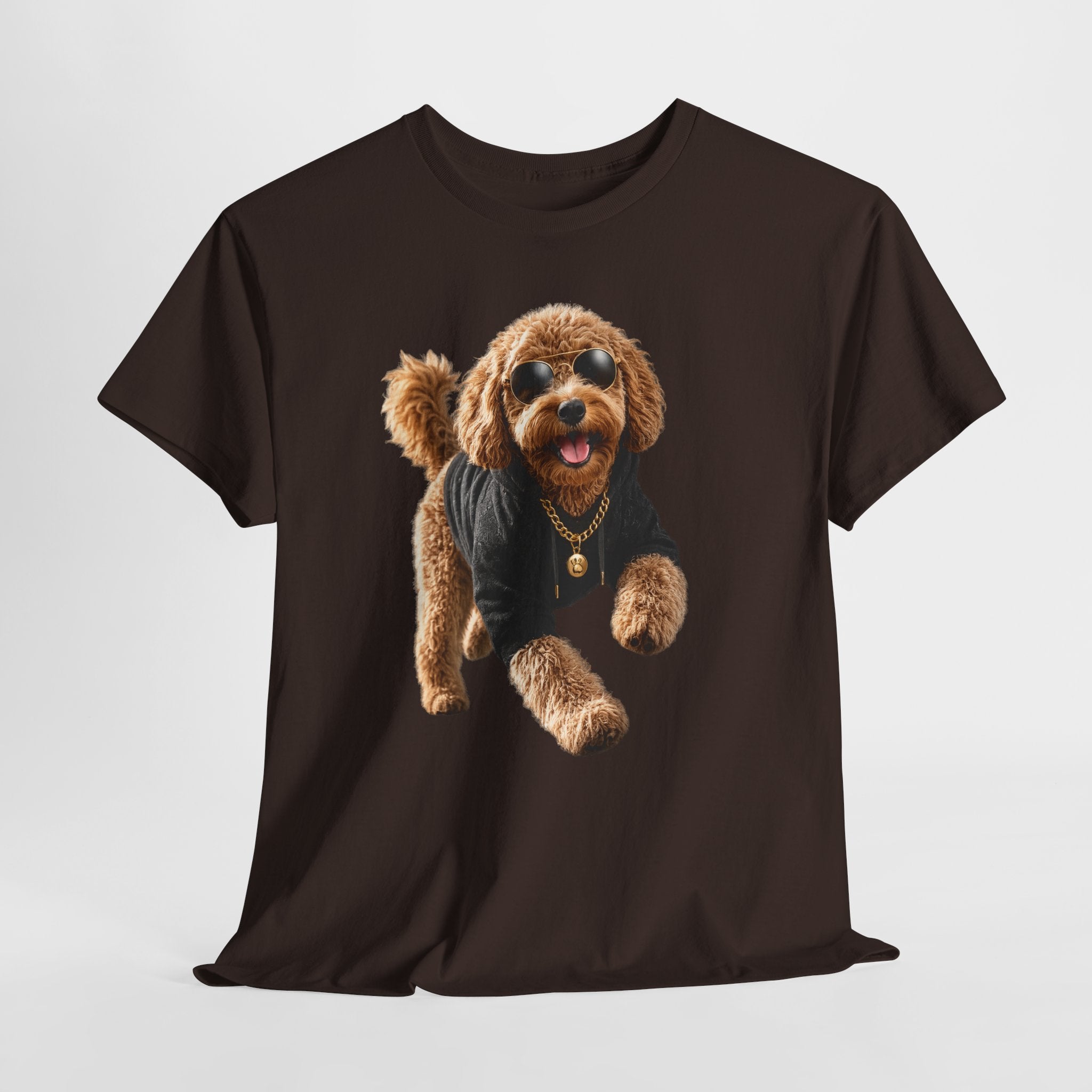 Cute Doodle Dog Photo T-Shirt — Playful Puppy Portrait Tee