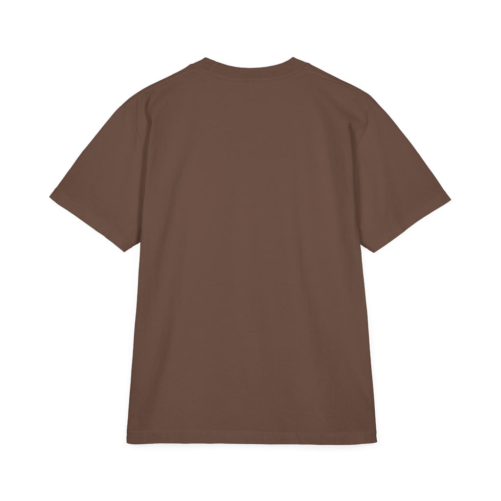 Premium Max Heavyweight Cigarverse Logo T-Shirt — Brown Garment-Dyed Casual Tee