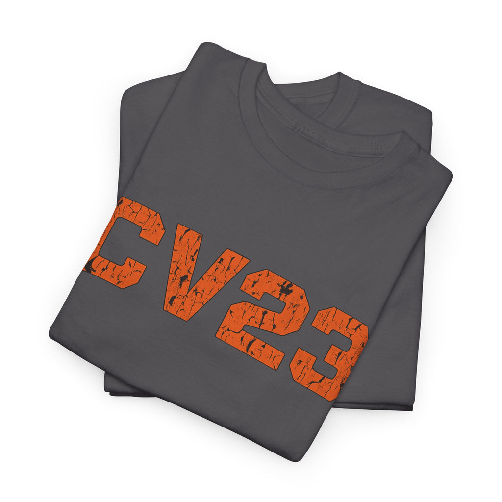 CV23 Distressed Graphic Tee — Military-Inspired Vintage Logo T-Shirt