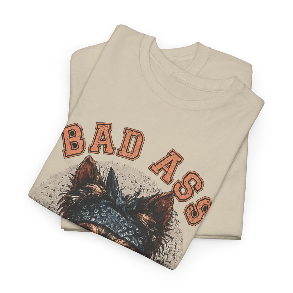 Bad Ass Yorkie Dad T-Shirt — Funny Yorkie Owner Tee