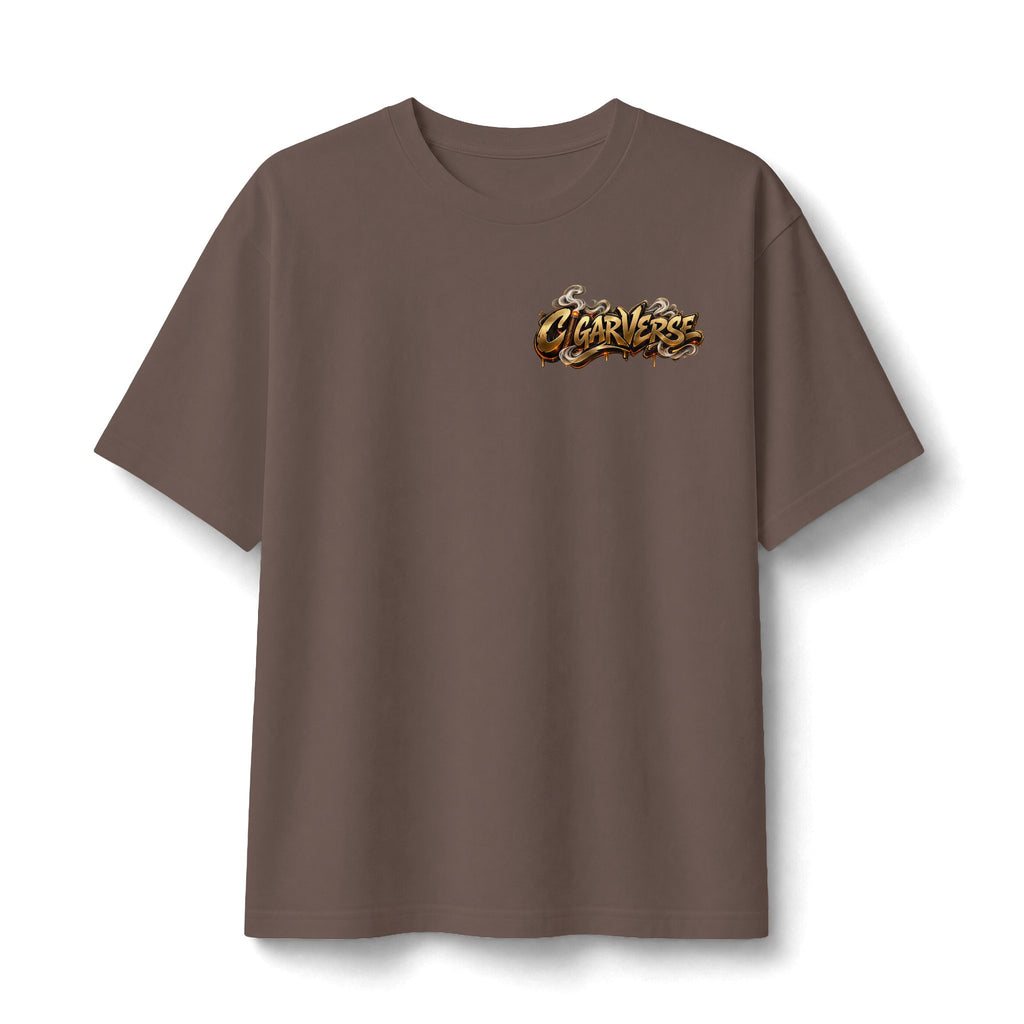 CIGARVERSE Graphic Tee — Vintage Smoke Crown Design