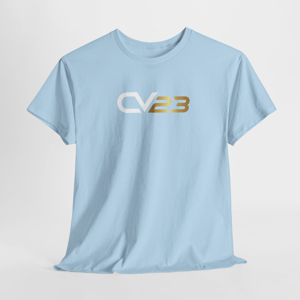 CV23 Logo T-Shirt — Minimalist Black Graphic Tee