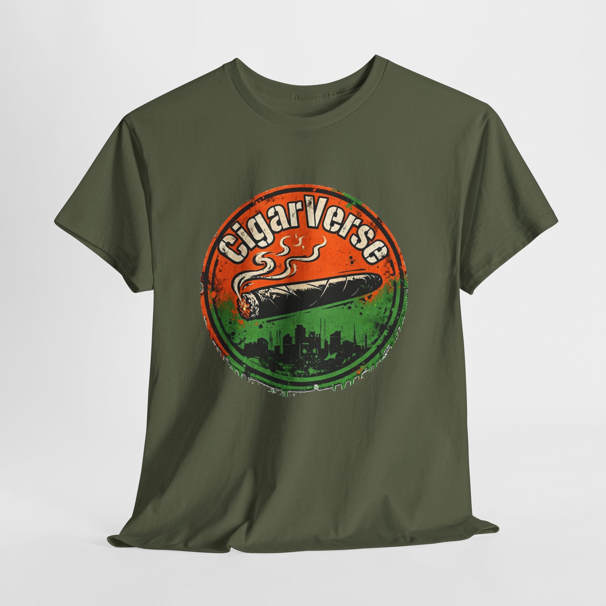 CigarVerse Logo Tee — Vintage Cigar Lounge Graphic T-Shirt